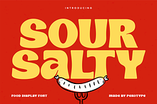 Sour Salty - Food Display Font