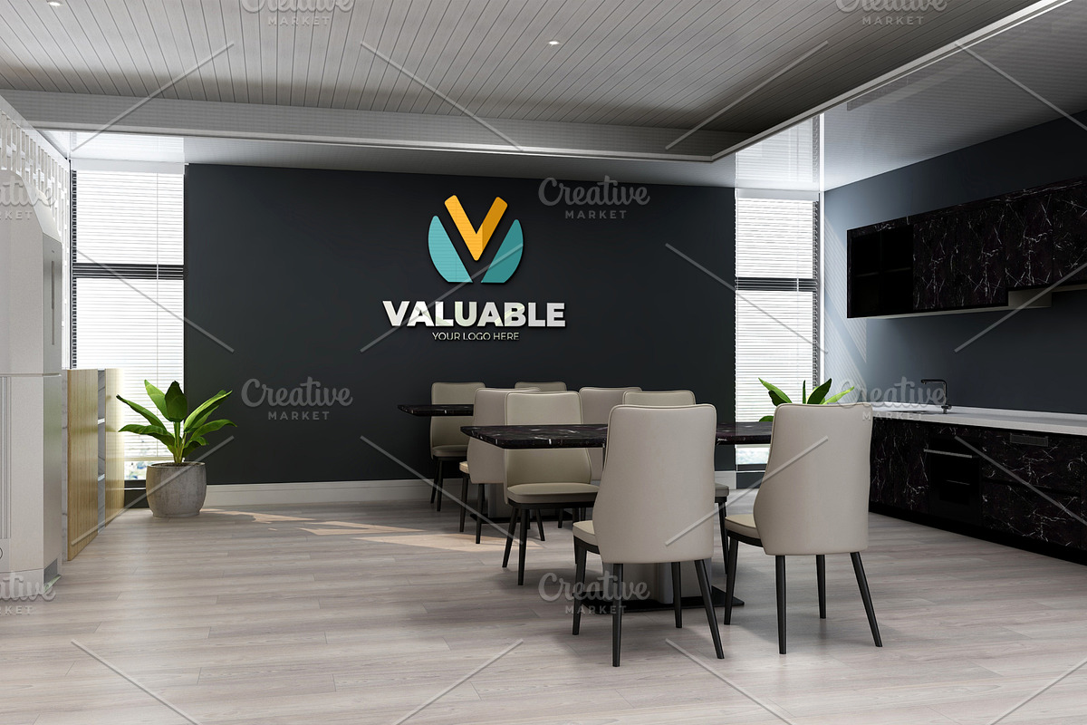 PSD Office Room Company Logo Mockup, a Product Mockup by Ayy (Photo 13 of 23)