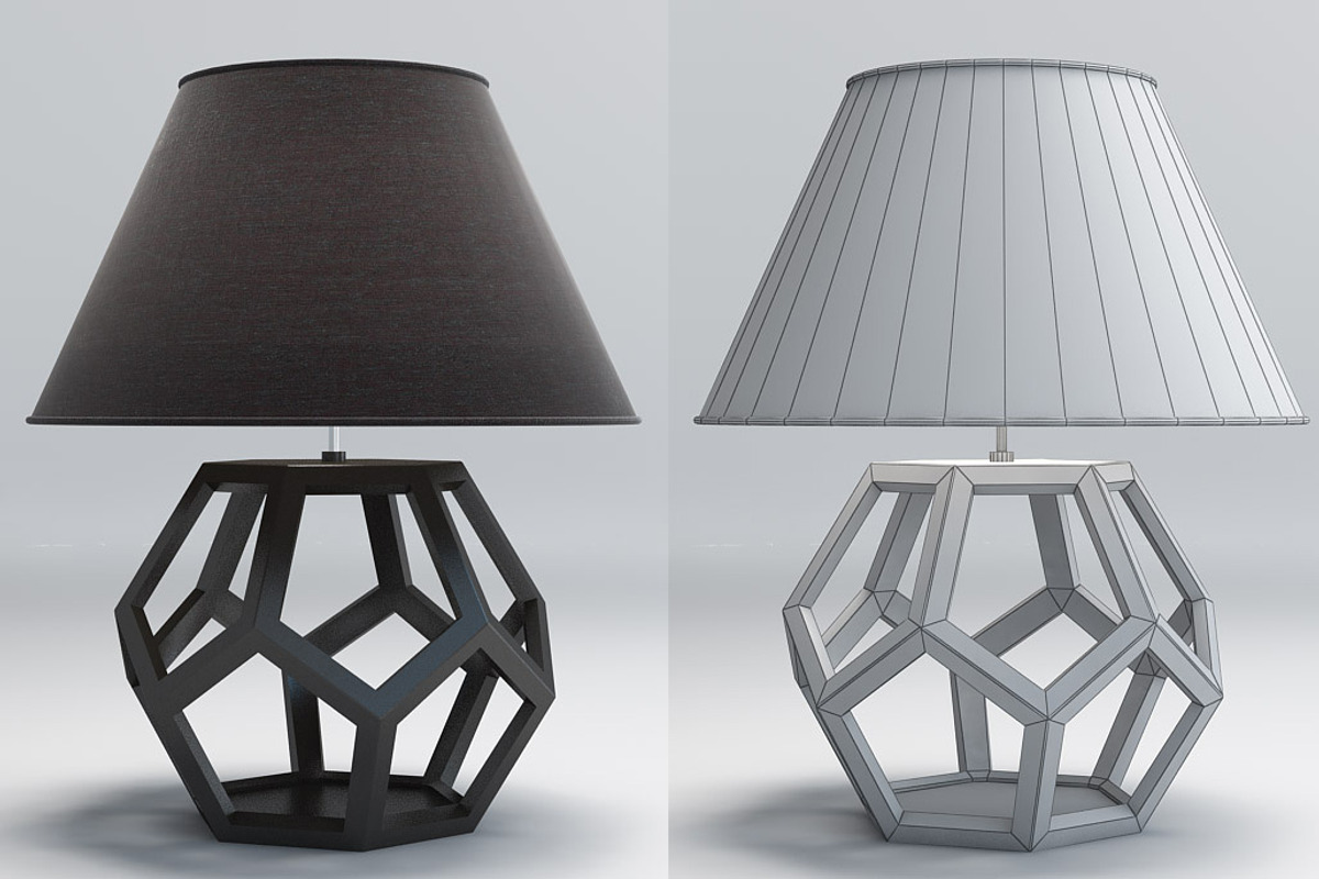 Dustin Dodecahedron table lamp, a Furniture 3D Model by WidhiMuttaqien (Photo 2 of 5)
