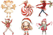 Christmas Cute Girls Sublimation PNG, an Illustration by CraftArtStudio (Thumbnail 3 of 6)