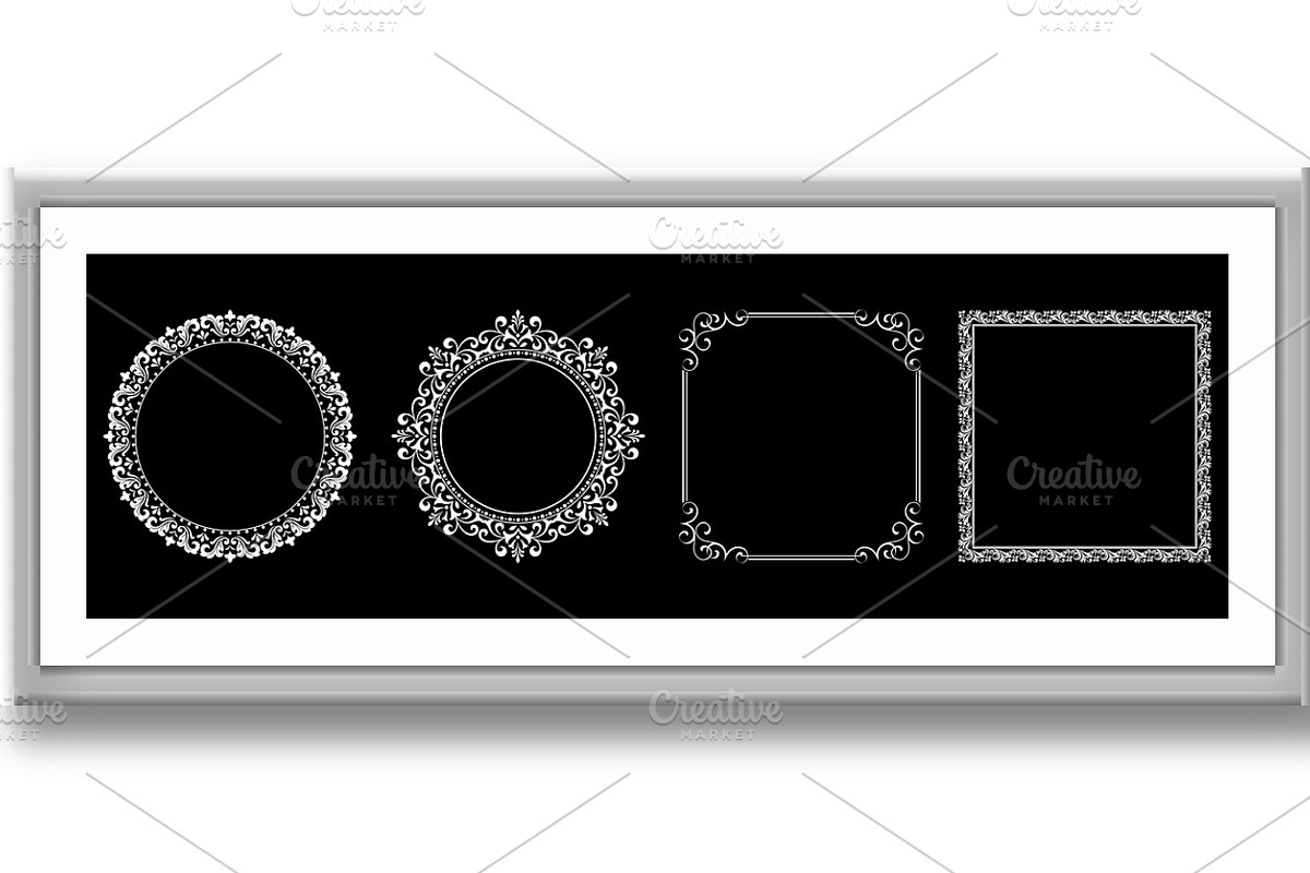 Set of decorative frames, a Pattern Graphic by RODINA (Photo 3 of 3)