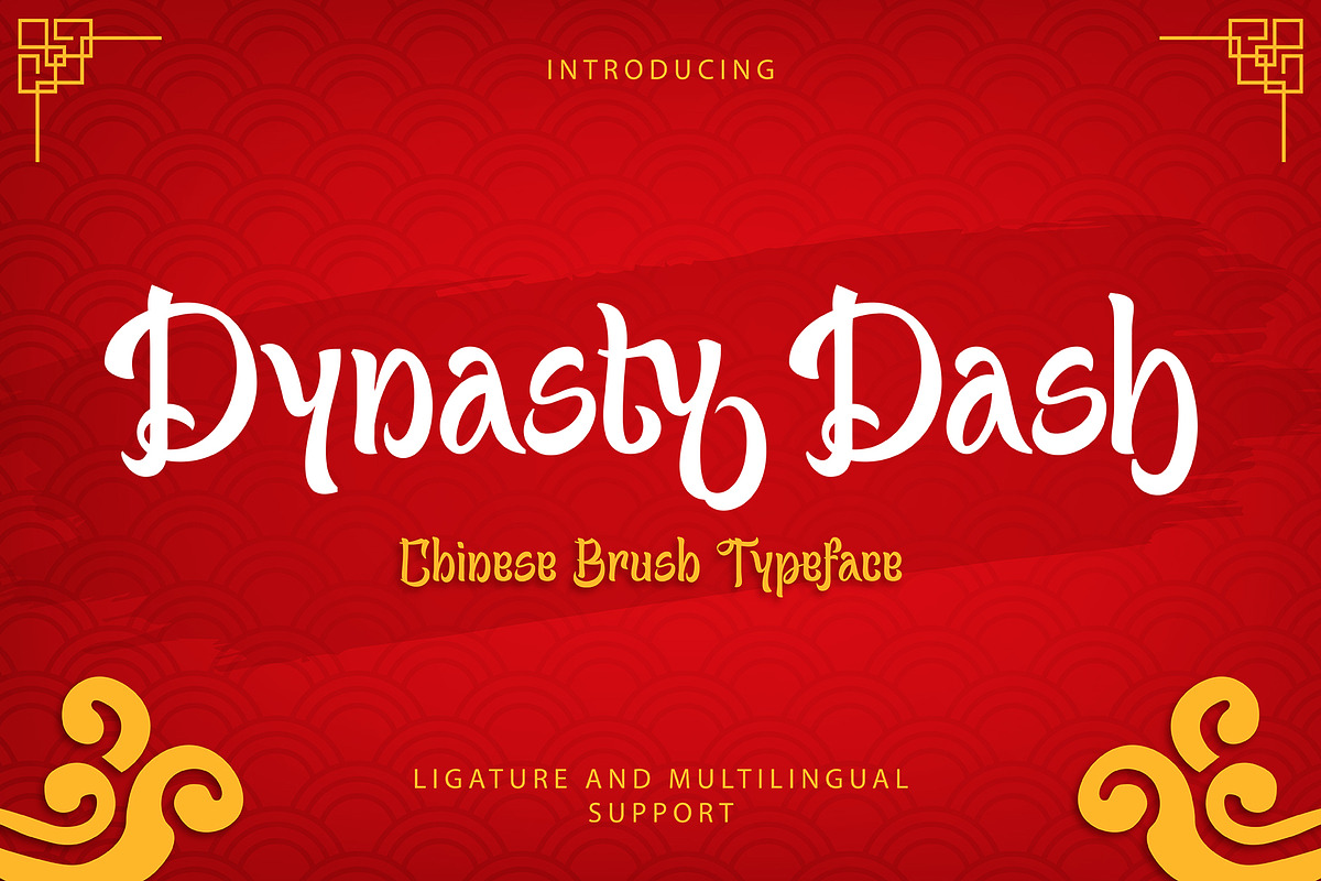 Dynasty Dash - Chinese Brush Font, a Handwritten Font by Inviline.co (Photo 1 of 12)