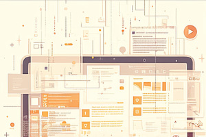Hands interacting with computer screen showcasing modern digital user interface, an Illustration by AS photostudio