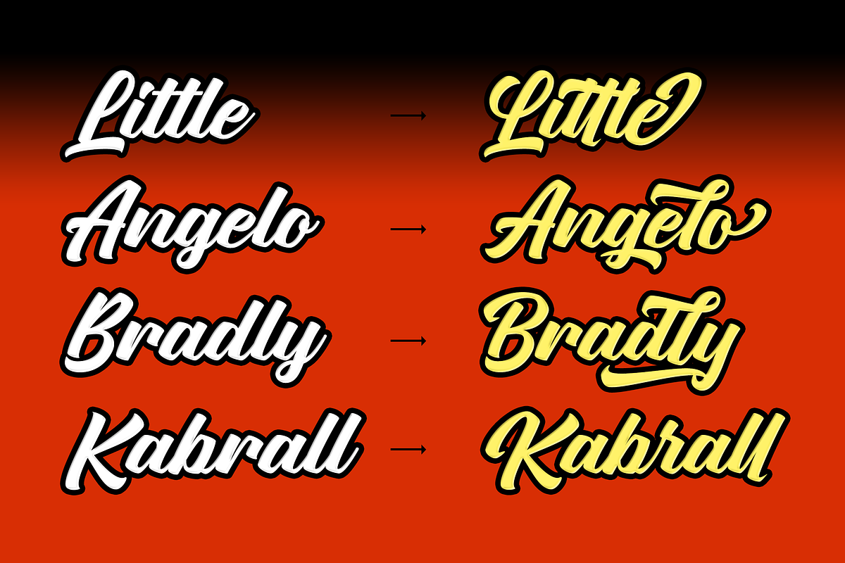 Hullgaria - Bold Script Fonts, a Script Font by Namara Creative Studio (Photo 11 of 12)