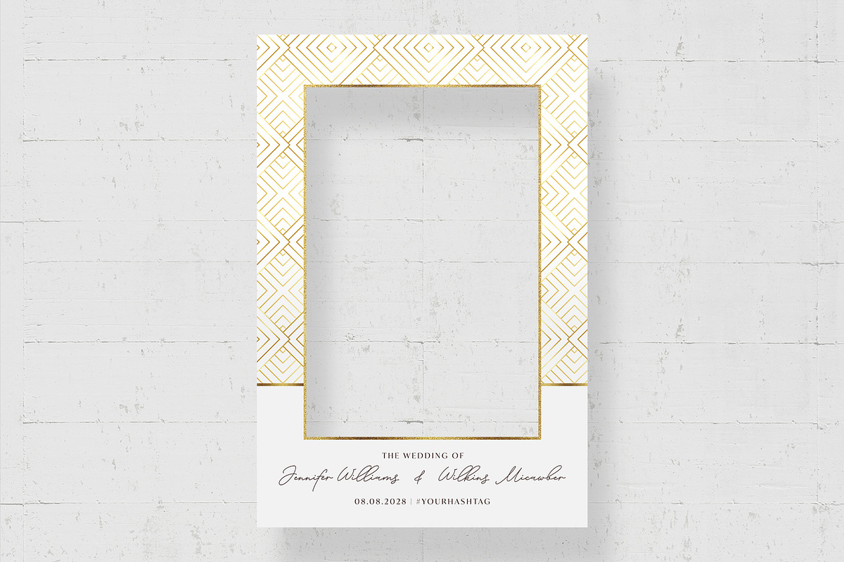 Wedding Selfie Frame Template, a Stationery Template by BrandPacks (Photo 4 of 6)