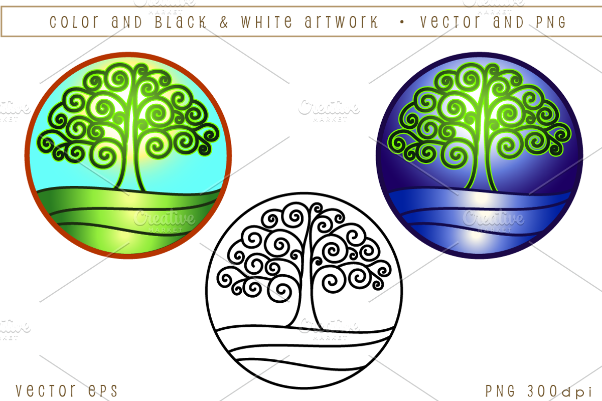 AON Celtic Spiral Tree, an Illustration by AonCelticArt