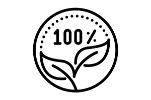 Organic leaf black icon, an Outline Icon by Creative priyanka