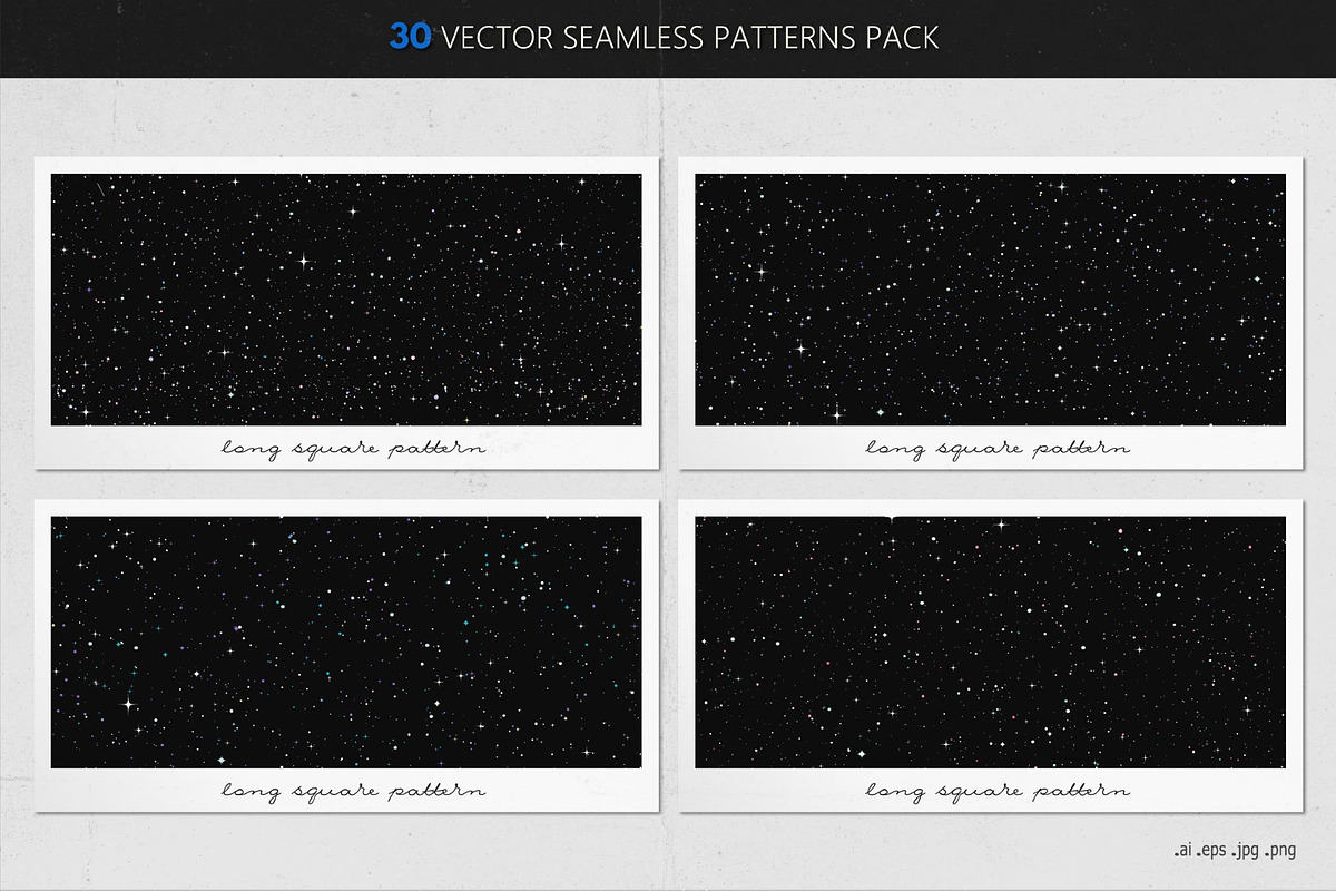 Stellar vector patterns pack, a Pattern Graphic by Gudiny (Photo 6 of 7)