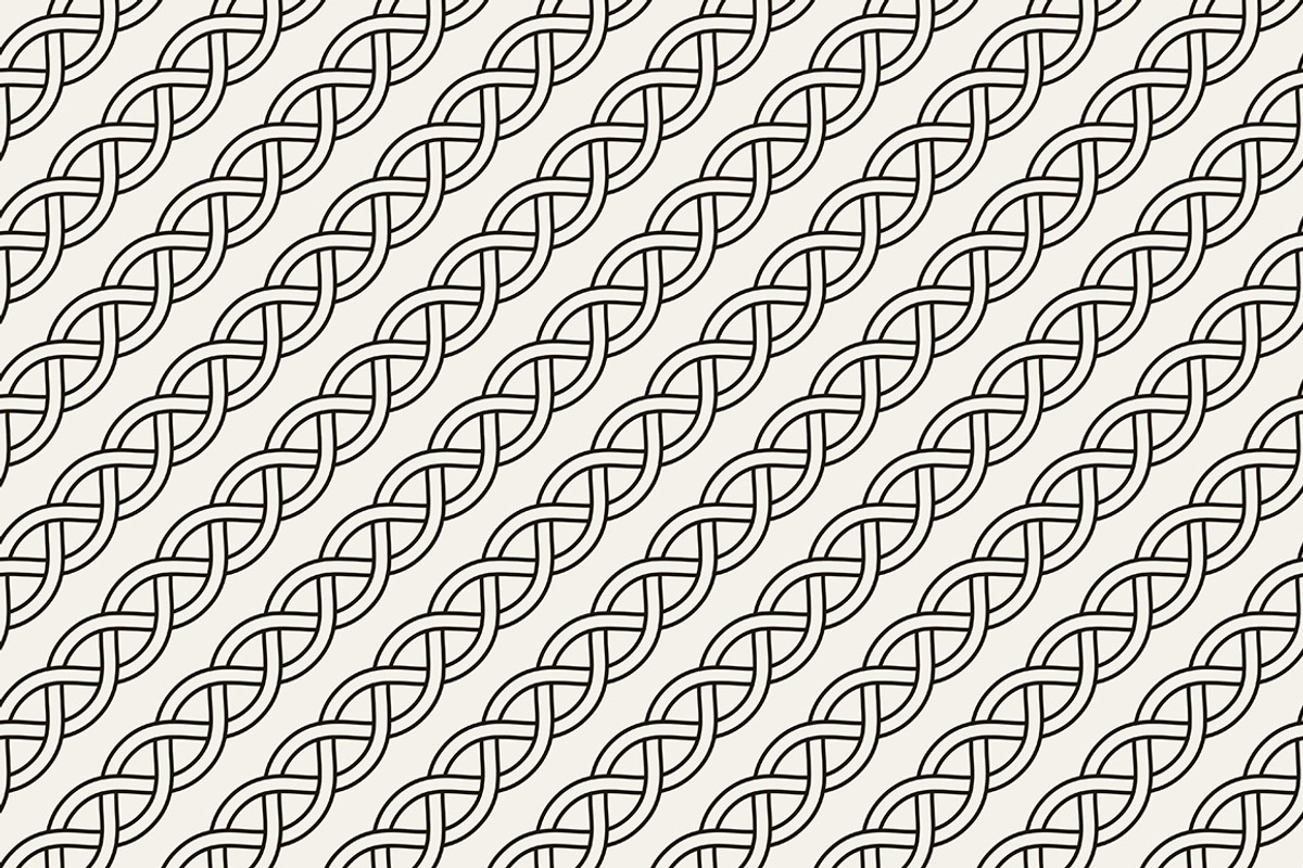 Interwoven Seamless Patterns Set, a Pattern Graphic by Curly_Pat (Photo 5 of 5)