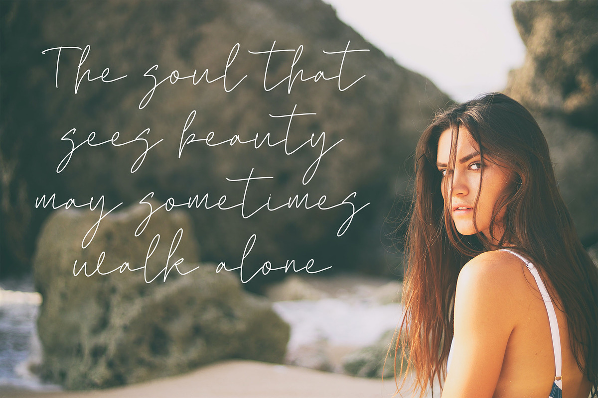 Betakra Monoline Script Font, a Script Font by NTC Graphic (Photo 2 of 9)