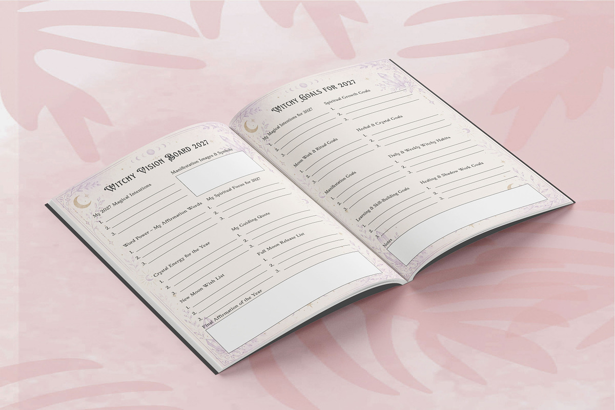 2027 Witchy Planner Workbook, a Marketing Template by Book2bees (Photo 3 of 4)