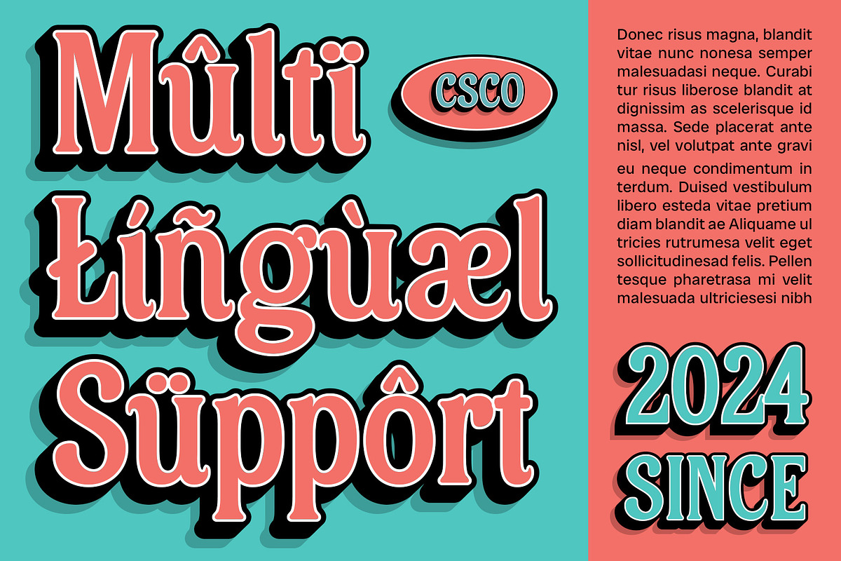 Asvoria 3D, a Serif Font by Craft Supply Co. (Photo 6 of 8)