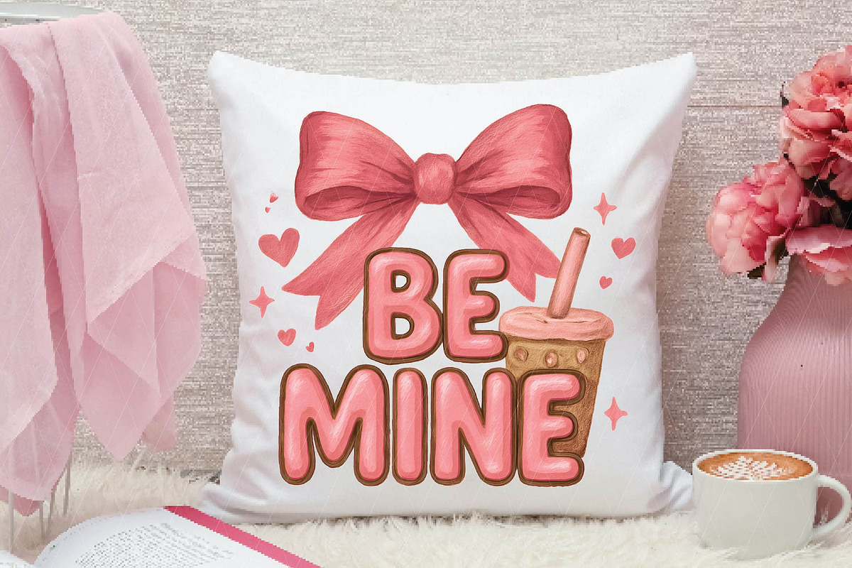 Be Mine Coquette Bow Valentine PNG, an Illustration by DreamPrint404 (Photo 7 of 8)