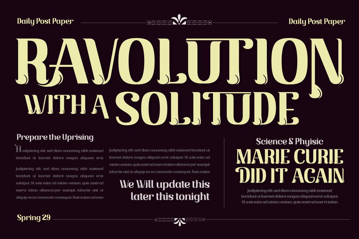 Piskote | Display Font, a Serif Font by twinstd (Photo 4 of 13)