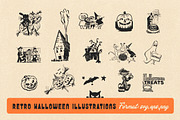 Retro Halloween Design Kit, a Seasonal Illustration by Retro Machine (Thumbnail 6 of 15)