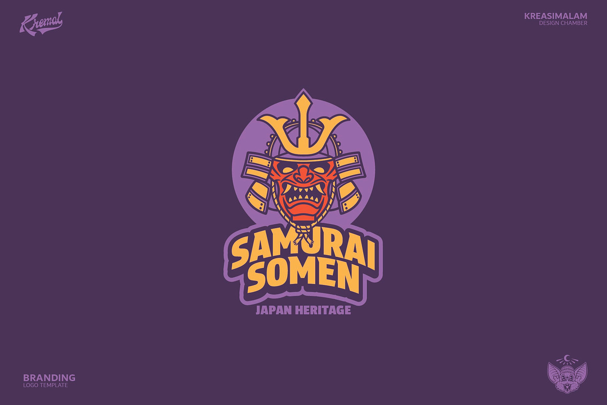 Samurai Somen Logo Template, a Branding & Logo Template by Kreasi Malam (Photo 5 of 11)