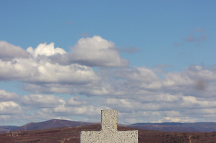 The crosses of an old cemetery, an Abstract Photo by Geasuha