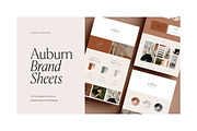 Auburn 24 Brand Sheets, a Presentation Template by Studio Standard (Thumbnail 1 of 11)
