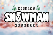 Snowman - Cute Winter Font, a Sans Serif Font by KiddoGlyphs Studio (Thumbnail 1 of 4)