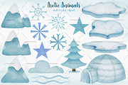 Watercolor Arctic Animals Clipart, an Illustration by LuiDesignStudio (Thumbnail 3 of 5)