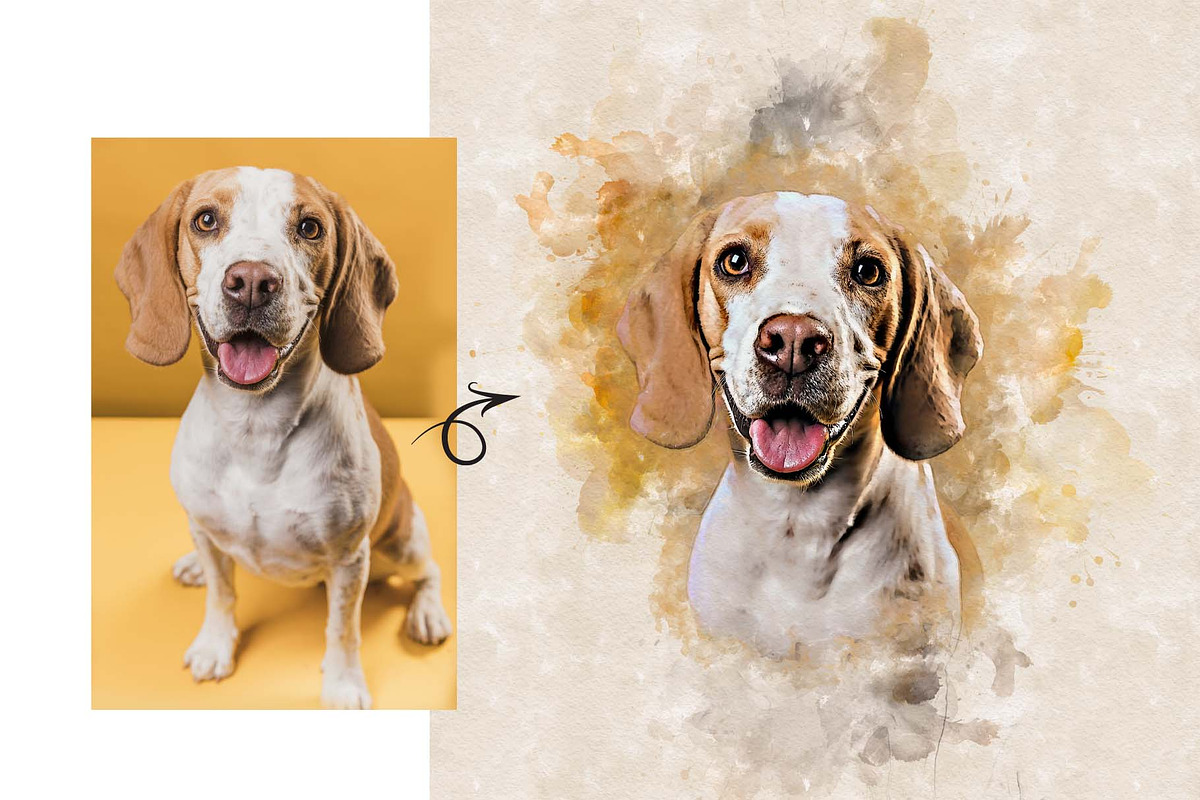 Realistic Watercolor Effect Action, an Action Add-On by MRI STUDIO (Photo 7 of 17)
