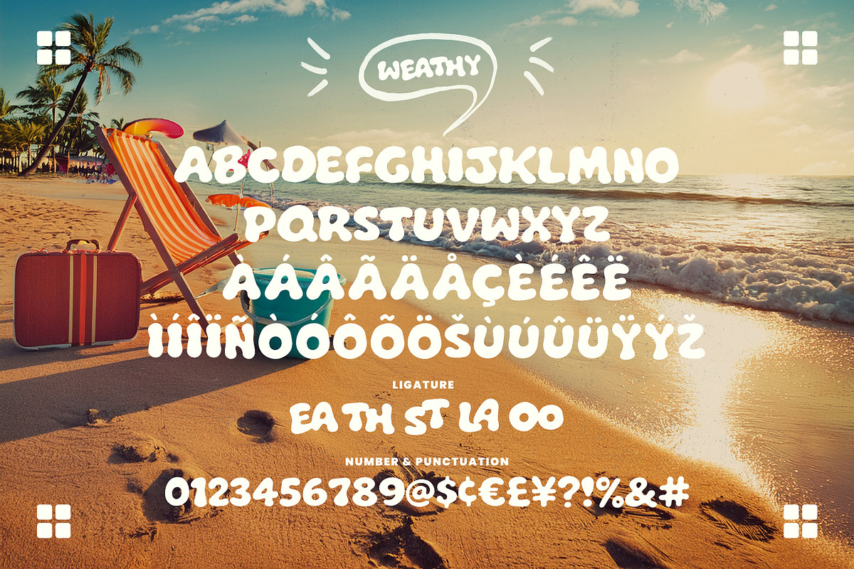 Weathy Groovy Playful Retro Bubble, a Handwritten Font by Maulana Creative (Photo 4 of 7)