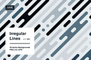 Irregular Lines - Vector Backgrounds, a Background Graphic by dvtchk (Thumbnail 9 of 13)