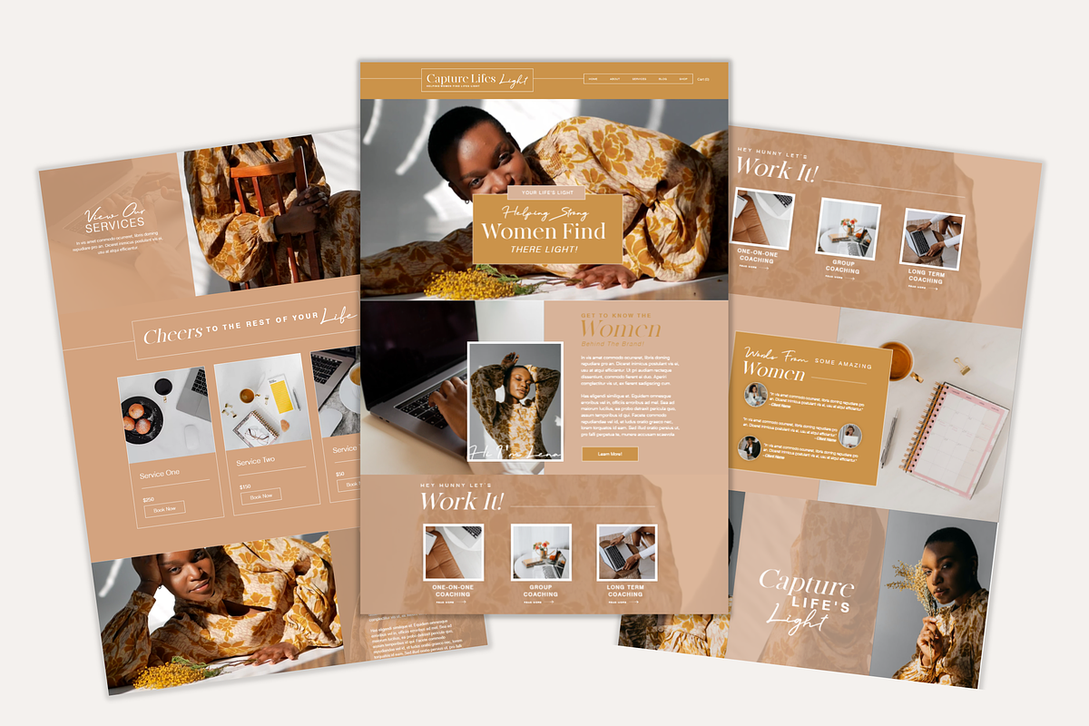 Wix Websit Template | Capture Light, a Wix Template by Turia Avenue (Photo 2 of 6)