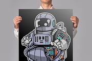 100 Astronaut Cartoon Designs Bundle, an Illustration by roach_graphic (Thumbnail 10 of 16)