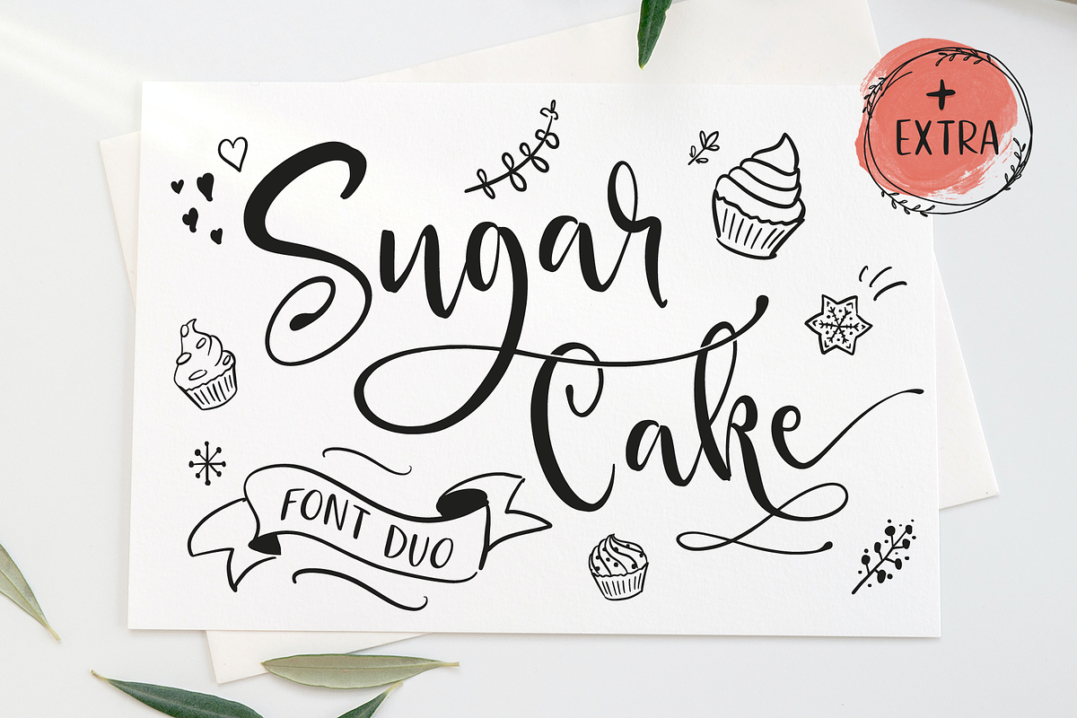 Sugar Cake, a Script Font by Larin Type Co. (Photo 1 of 15)