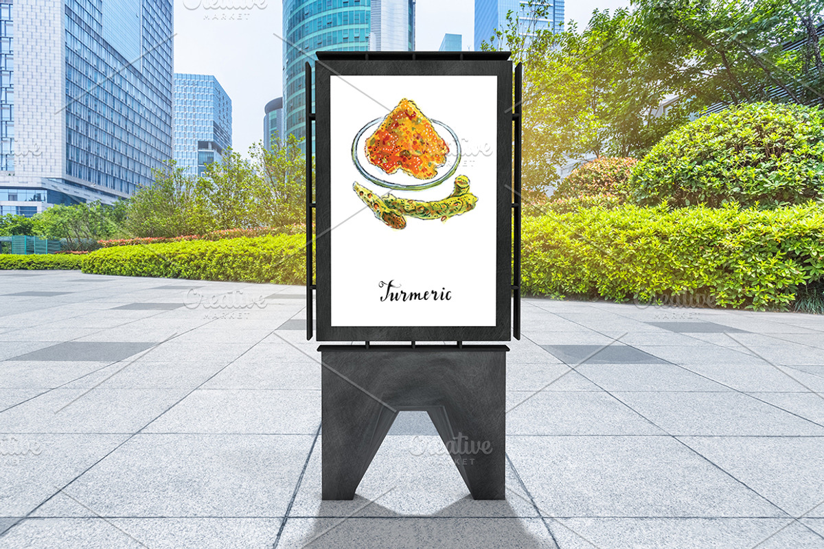 Watercolor spices vector set-1, an Illustration by miminoshka (Photo 8 of 11)