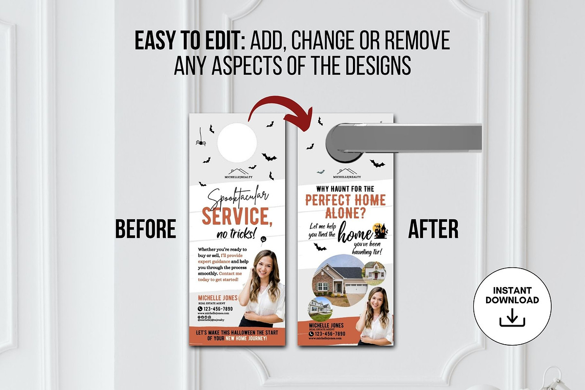Halloween Real Estate Door Hanger preview 2