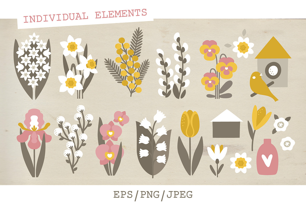 SPRING  illustrations & patterns, an Object Graphic by Nastya Tkachova (Photo 4 of 8)