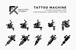 Tattoo Machine Icon Vector, an Icon by Akatype Studio