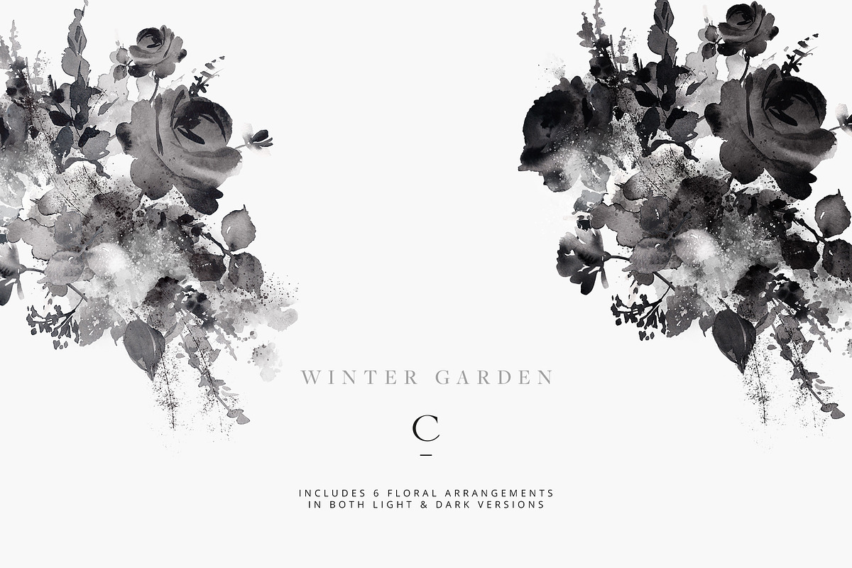 Winter Garden Clip Art, an Illustration by Create The Cut (Photo 8 of 14)