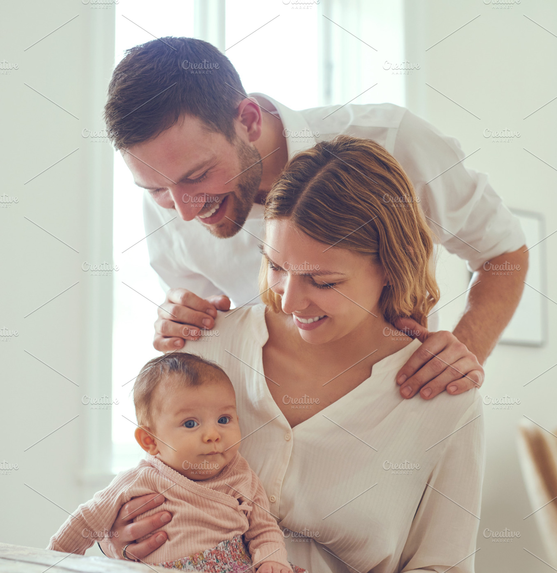 Newborn bundle of joy stock photo containing adorable and adult, a Person Photo by Stefan & Janni