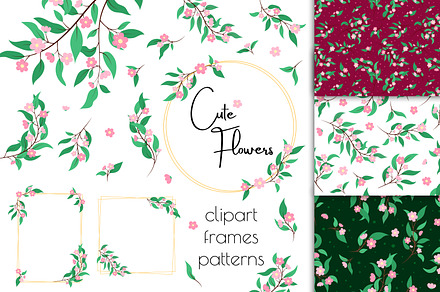 Cute Flowers | Floral Collection EPS, a Decorative Illustration by AnnaViolet_store