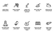 Culinary tools Icon Set 45 pcs, an Outline Icon by Nurlan's shop (Thumbnail 2 of 6)