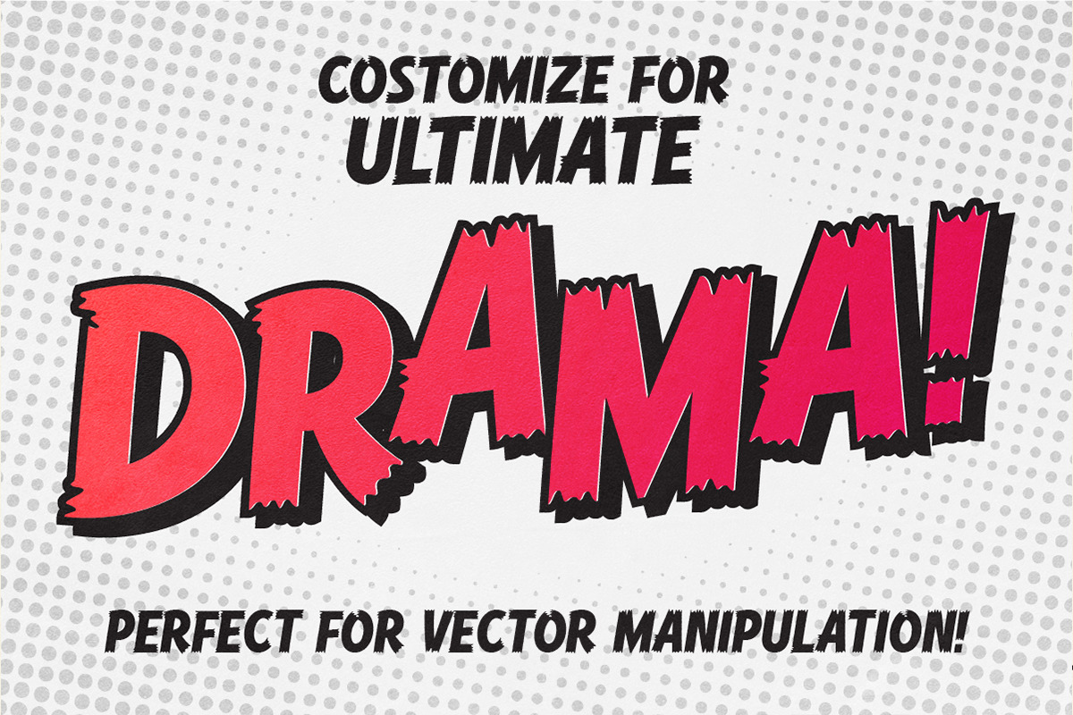 Comic Hero - Cartoon Typeface, a Sans Serif Font by Kereatype (Photo 3 of 8)