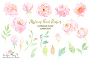 Peach Peony Illustration, an Illustration by Corner Croft (Thumbnail 2 of 4)