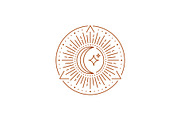 Triangle Moon and Star Logo, a Branding & Logo Template by Buqancreative (Thumbnail 1 of 4)