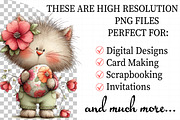 Whimsical Easter Cat Clipart, an Illustration by Daily.Designs (Thumbnail 2 of 8)