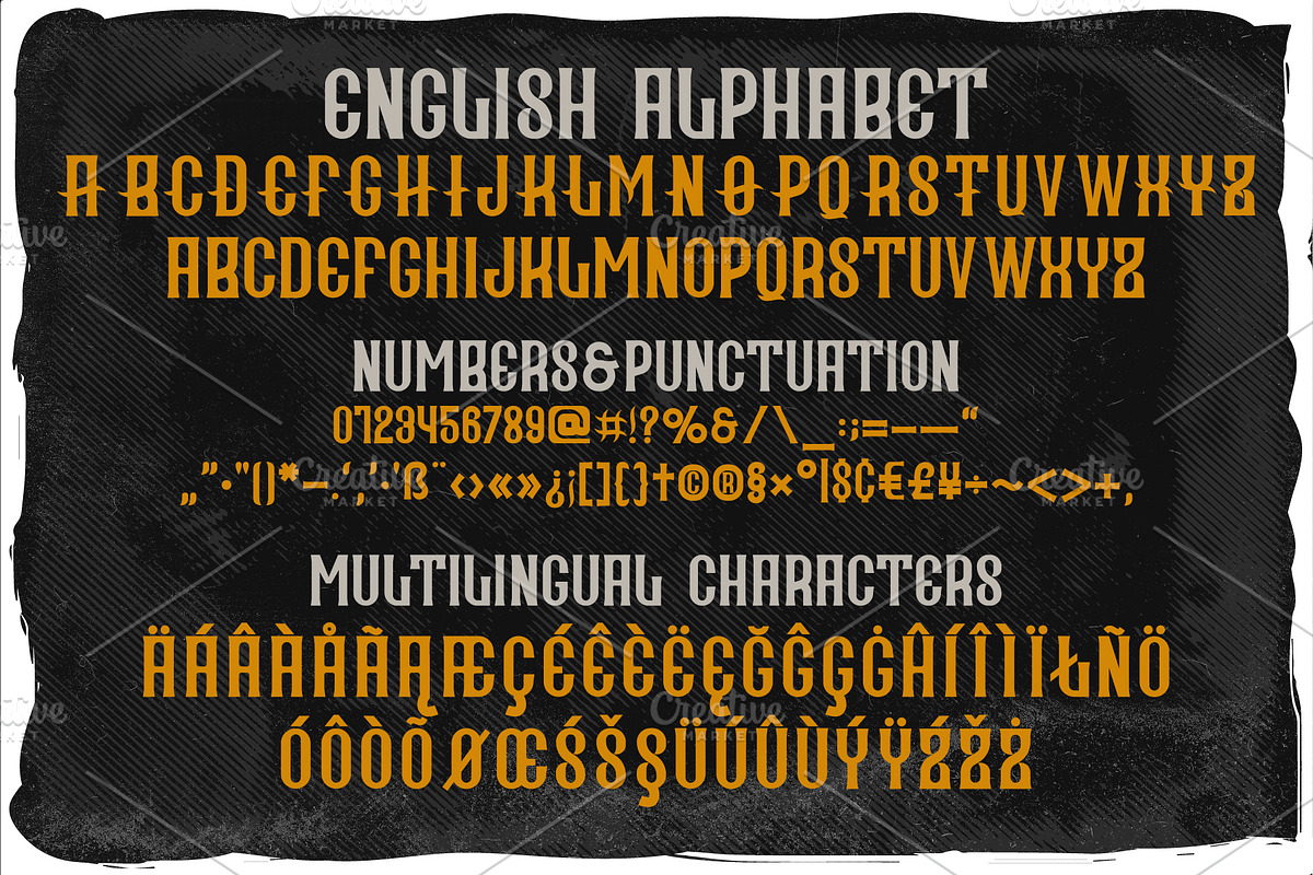 Village font + 10 bonus designs, a Font by Heather_insane (Photo 2 of 9)