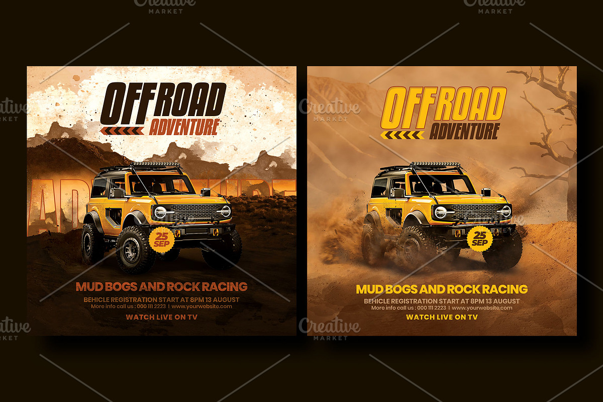 Off road adventure flyer template, a Flyer Template by Yunus Ahmad (Photo 3 of 4)