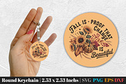Fall Round Keychain SVG PNG Bundle, an Illustration by Actual Pixel (Thumbnail 20 of 20)