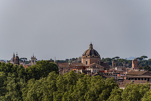 View from the Giardino degli Aranci to historical part of Mediev