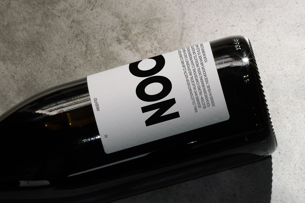 Wine Bottle Mockup Collection NC-24, a Product Mockup by NOCTA SUPPLY (Photo 4 of 7)