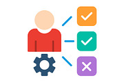 Decision marker Flat Icon, a Duotone Icon by Pexelpy (Thumbnail 1 of 2)