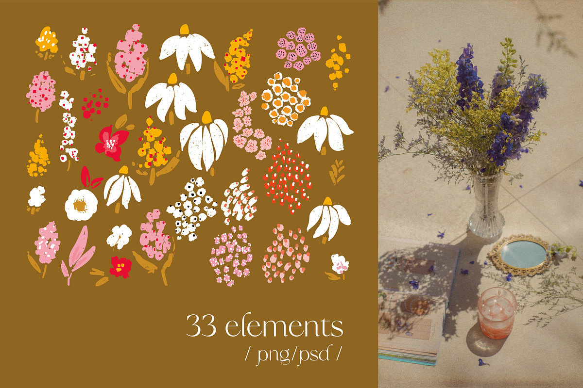 Retro Summer patterns & clip arts, a Pattern Graphic by PaperJamLab (Photo 3 of 12)