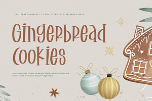 Christmas Ornaments - Display Font